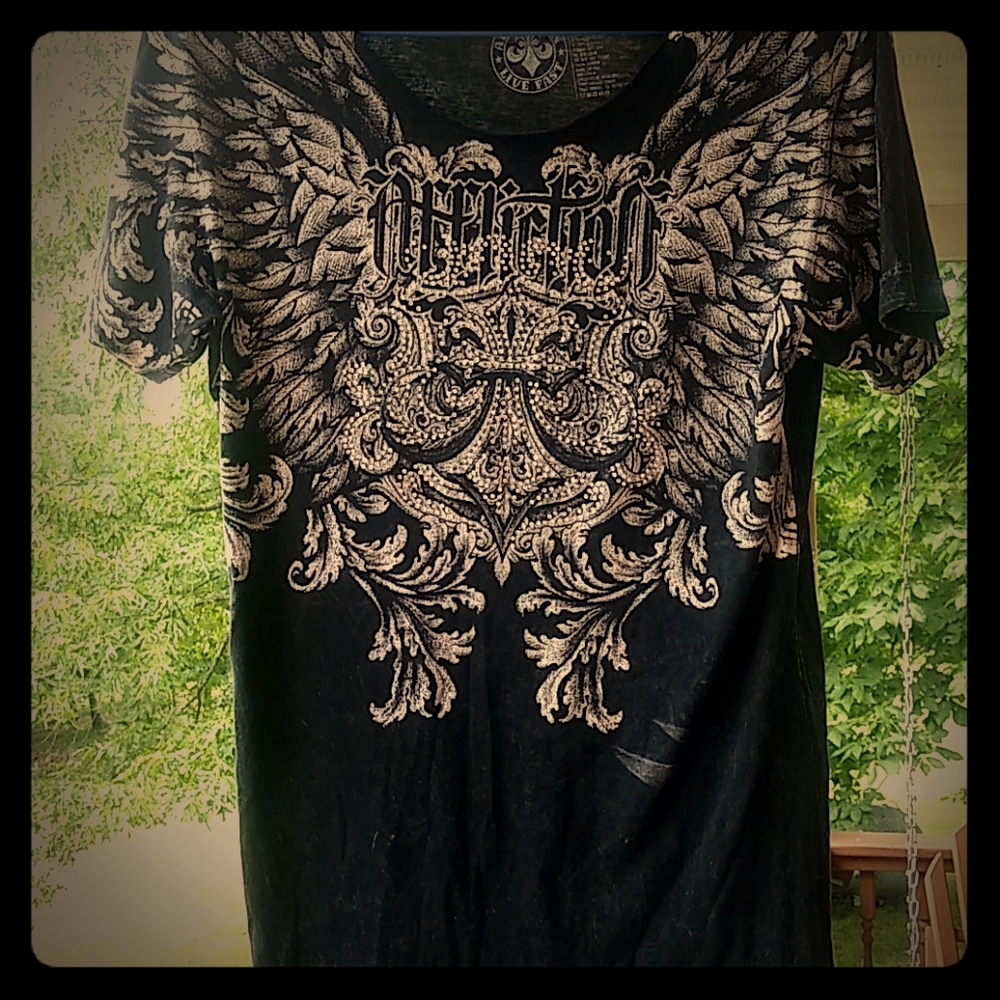 Womens affliction shirt size Large
